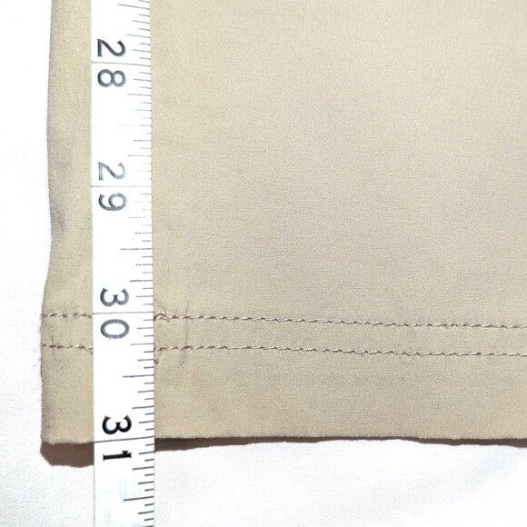 Eddie Bauer | Women's Travex Tan Outdoor Nylon Roll Cuff Pants Capris | Size 8 - Picture 16 of 16